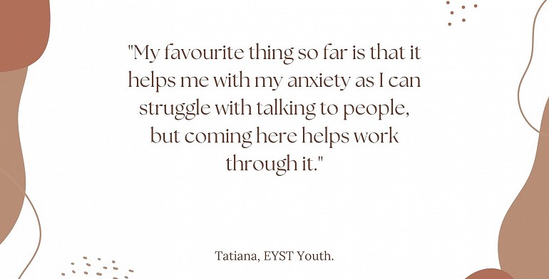 Tatiana at EYST Youth Drop-in