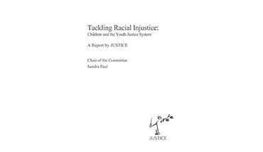 Tackling Racial Justice: Children and the Youth Justice System (2021). Sandra Paul. A report by JUSTICE.